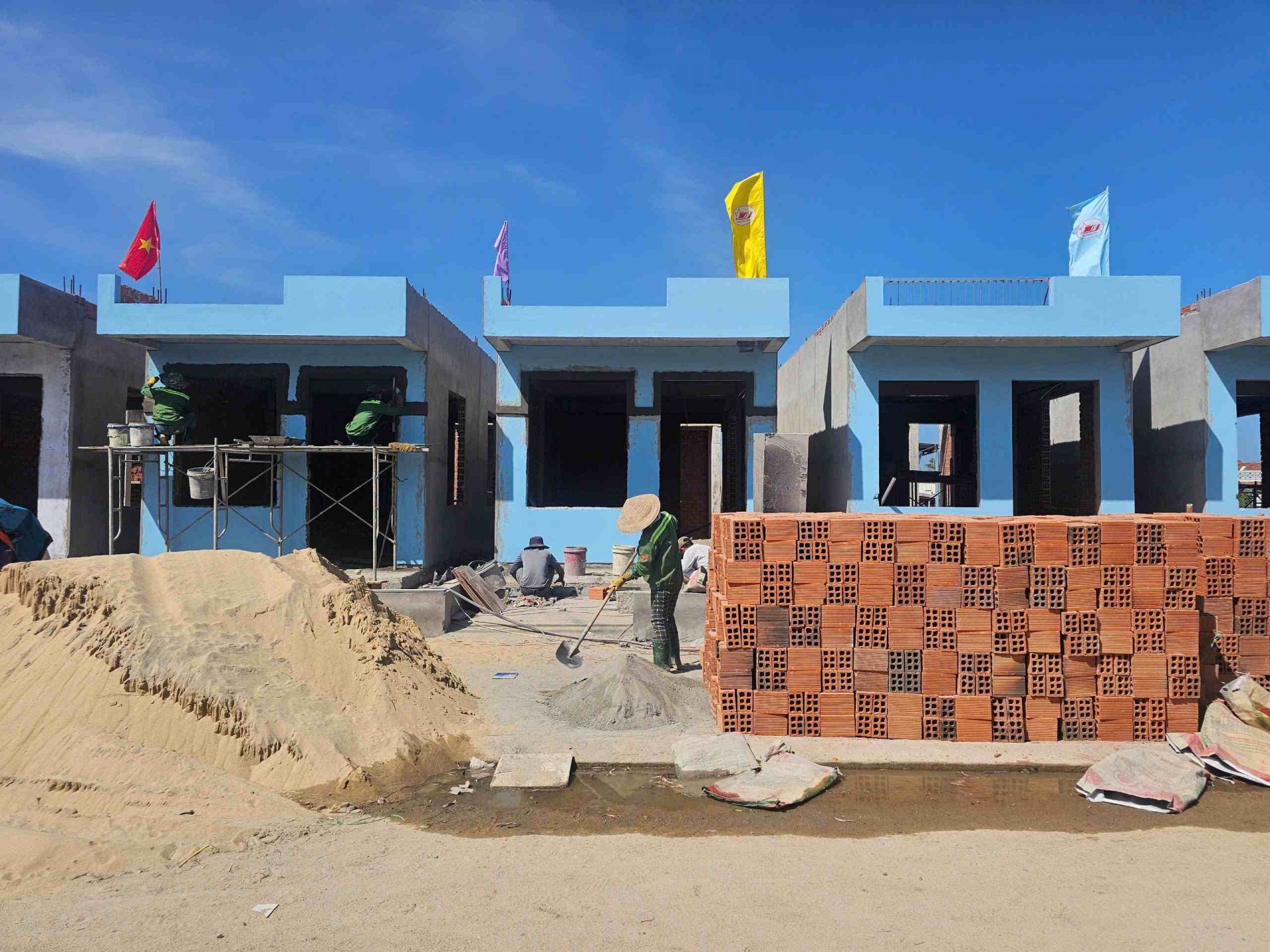 Gia Lai: Khu tái định cư An Quang Đông gấp rút hoàn thành đón người dân ăn Tết