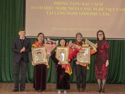 Phong tặng đặc cách danh hiệu “Nghệ nhân làng nghề Việt Nam” cho 3 cá nhân làng nghề gốm Phù Lãng