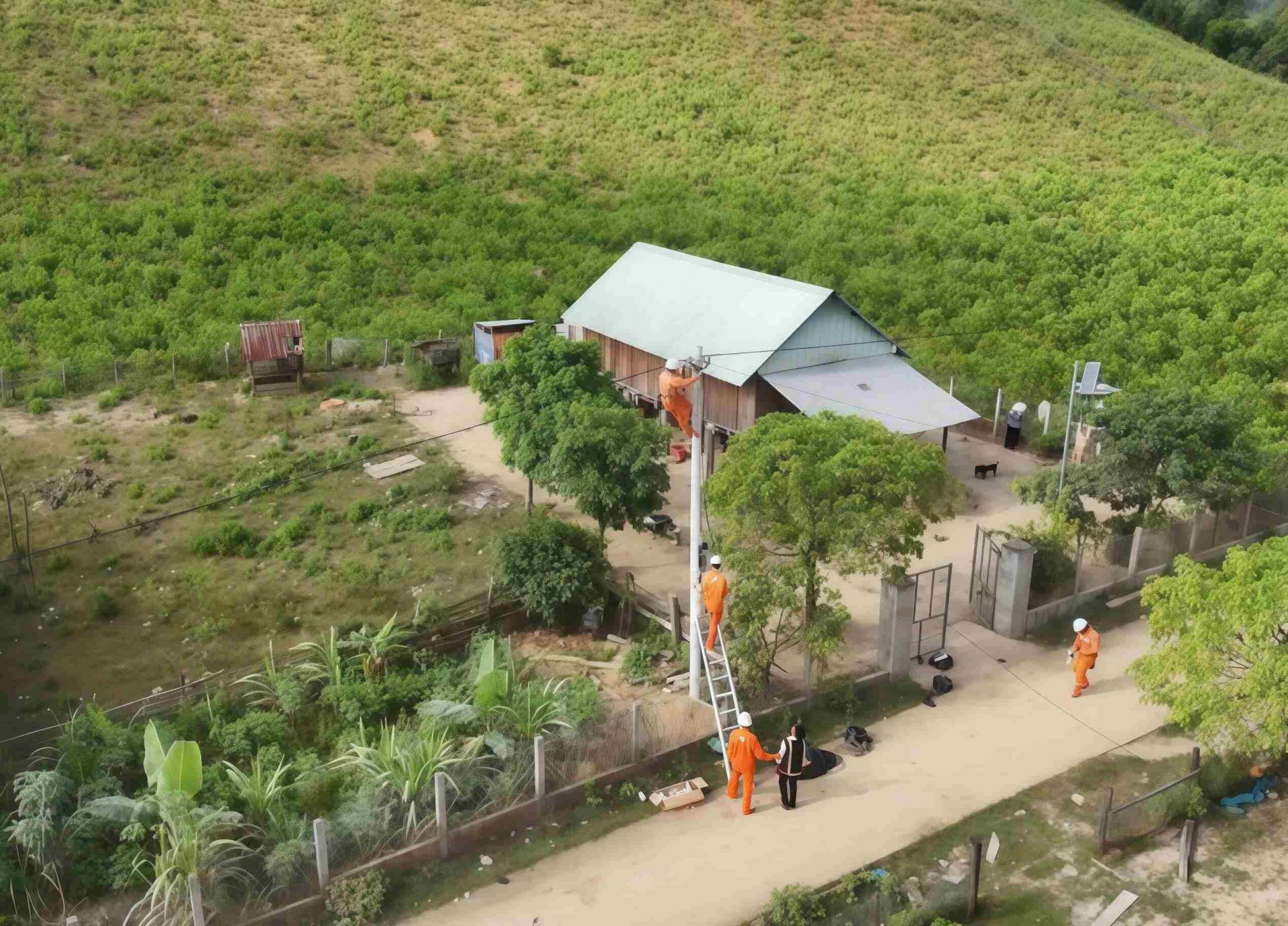 Gia Lai: Người dân làng Canh Tiến đón Tết xuân trong niềm vui có điện lưới quốc gia