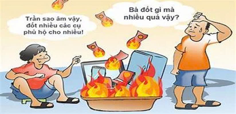 Thói quen thắp hương, đốt vàng mã vào các ngày Lễ, Tết, mùng một, ngày rằm của người dân