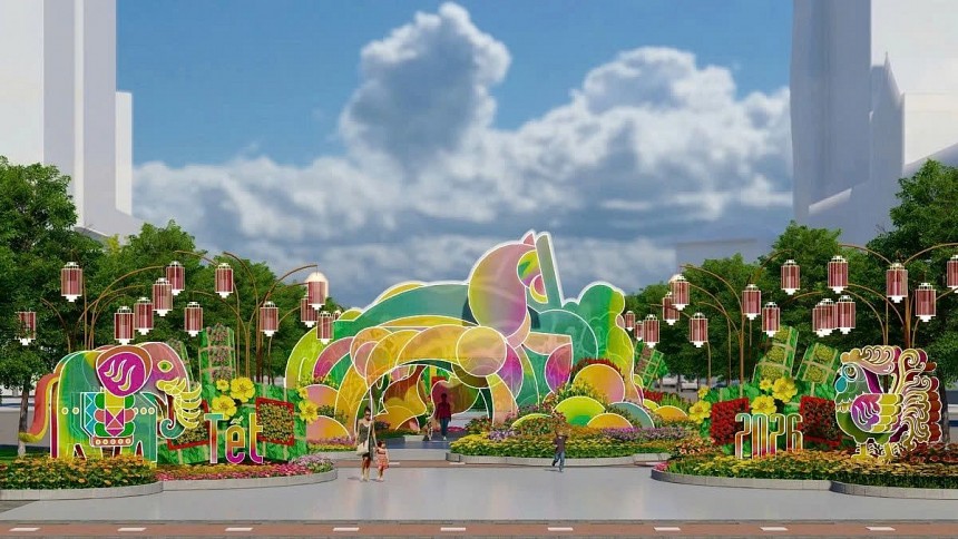 Linh vật “Ngựa chín hồng mao” đầy kiêu hãnh tại cổng chào Đường hoa Nguyễn Huệ 2026 Linh vật “Ngựa chín hồng mao” đầy kiêu hãnh tại cổng chào Đường hoa Nguyễn Huệ 2026