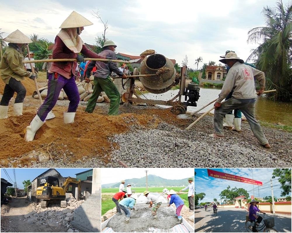 Giai đoạn 2021-2025, Nghệ An đầu tư hơn 66.000 tỷ đồng xây dựng hạ tầng nông thôn mới. Ảnh: PV