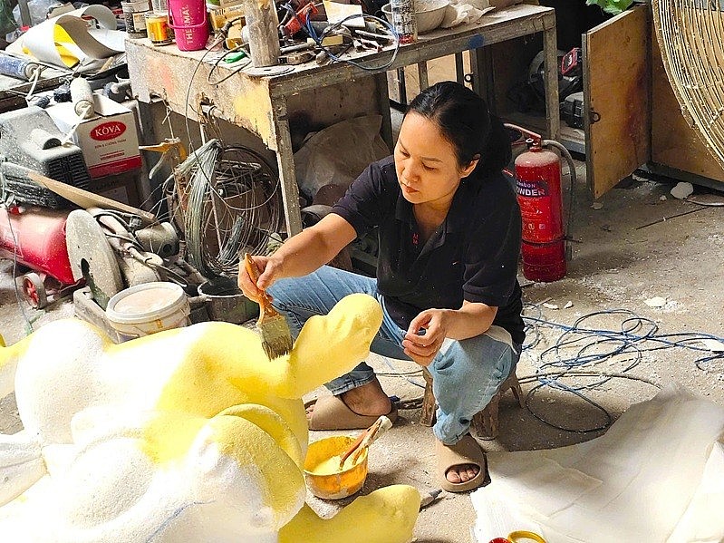 TP. HCM: Tăng tốc hoàn thiện linh vật phục vụ Đường hoa Nguyễn Huệ