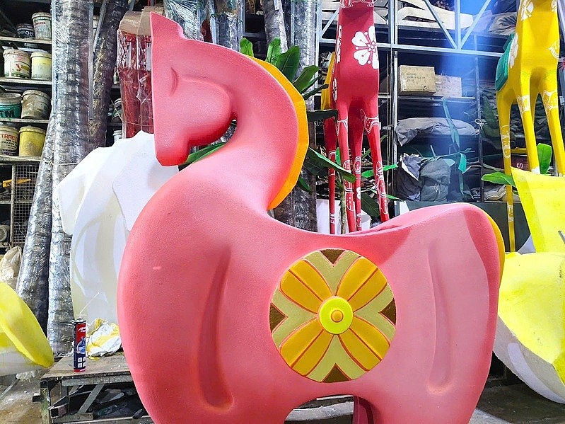 TP. HCM: Tăng tốc hoàn thiện linh vật phục vụ Đường hoa Nguyễn Huệ