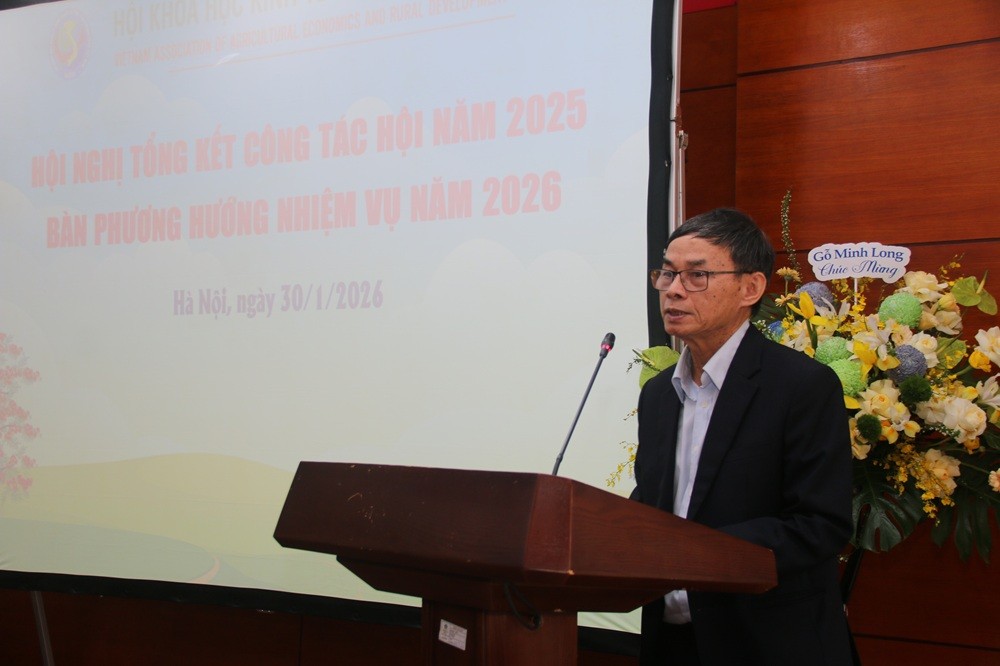 TS. Nguyễn Văn Thịnh, Phó Chủ tịch Hội Khoa học Kinh tế Nông nghiệp và Phát triển Nông thôn Việt Nam cho biết, tính đến ngày 31/12/2025, Hội có tổng số 232 hội viên, trong đó 22 hội viên doanh nghiệp và 210 hội viên cá nhân.