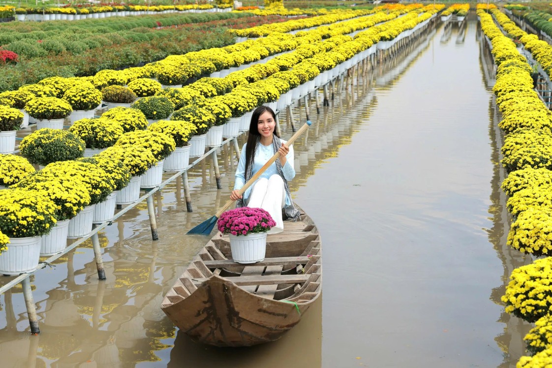 Vườn hoa kiểng Sa Đéc hút khách dịp giáp Tết