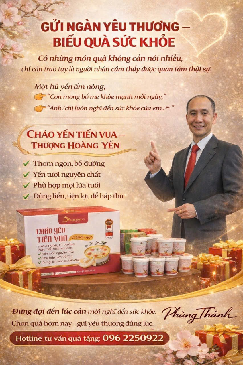 Cháo Yến Thượng Hoàng Yến – tái định nghĩa dinh dưỡng cao cấp trong đời sống hiện đại