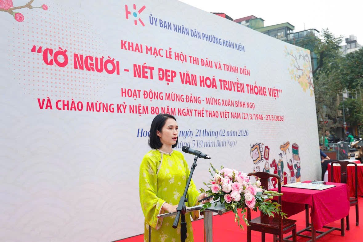 Phường Hoàn Kiếm tổ chức lễ hội trình diễn, thi đấu Cờ người  nhân dịp đầu xuân