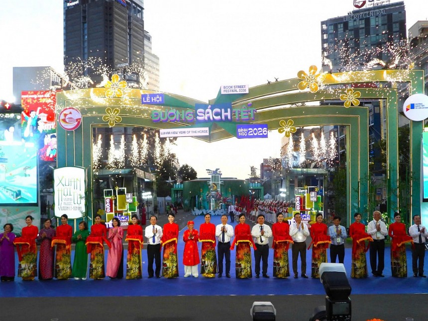 Lễ hội Đường sách Tết Bính Ngọ 2026 tại TP. HCM kéo dài từ ngày 15 - 22/2