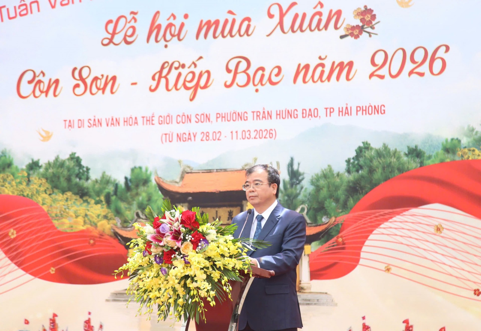 Khai mạc Tuần Văn hóa, Du lịch và Xúc tiến thương mại Lễ hội Xuân Côn Sơn – Kiếp Bạc 2026