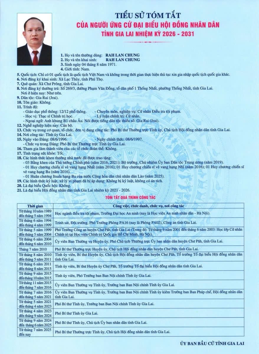 Người cán bộ dân tộc Gia Rai tận tâm với sự phát triển của Gia Lai