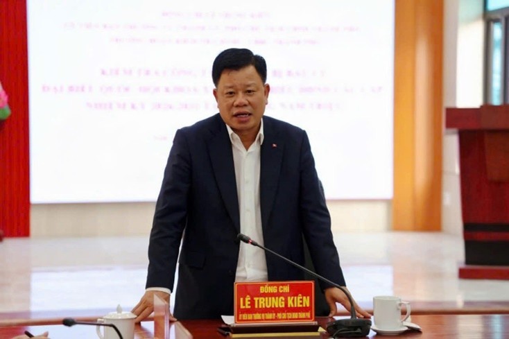 Đoàn công tác Thành phố Hải Phòng kiểm tra công tác chuẩn bị bầu cử tại phường Nam Triệu