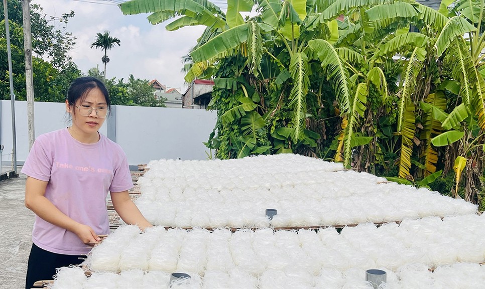 Hơi thở mùa xuân trong làng nghề Hưng Yên