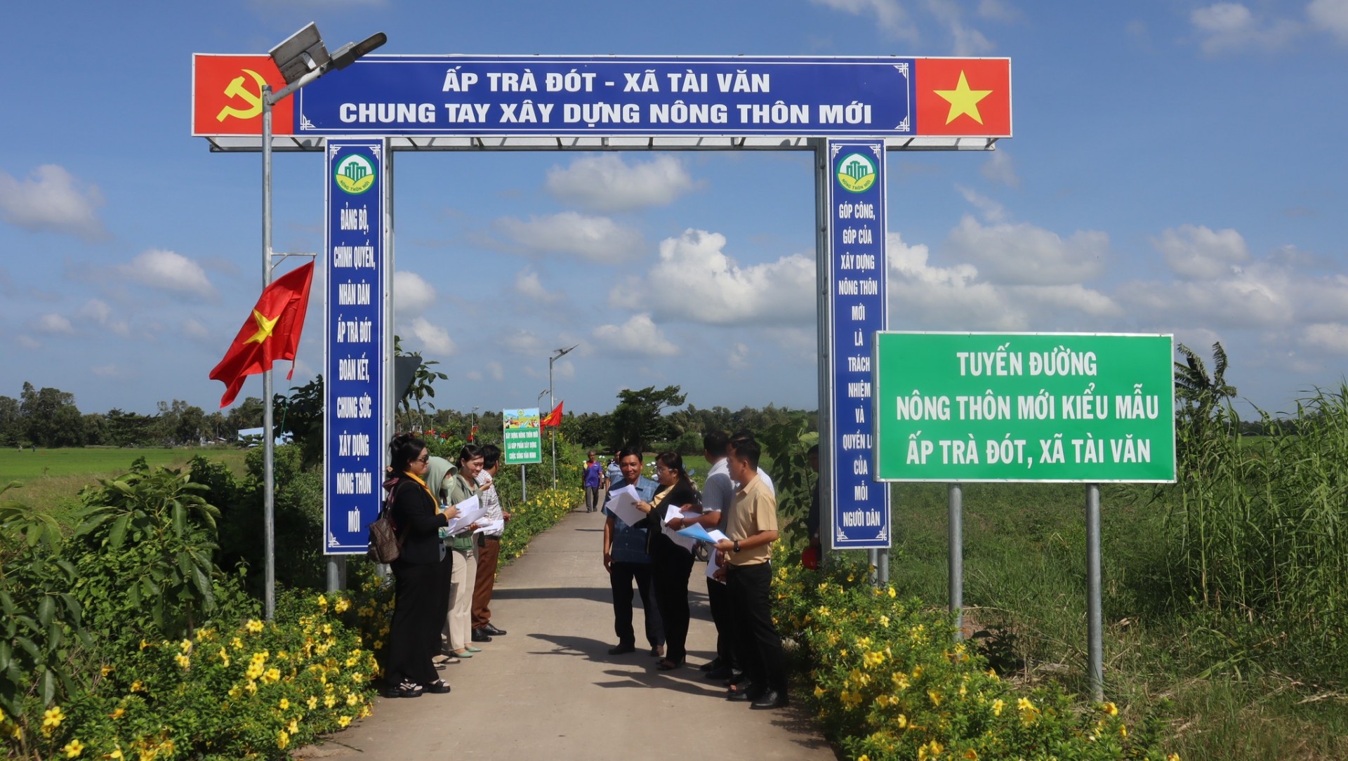 Diện mạo xã Tài Văn khởi sắc sau khi đạt chuẩn nông thôn mới