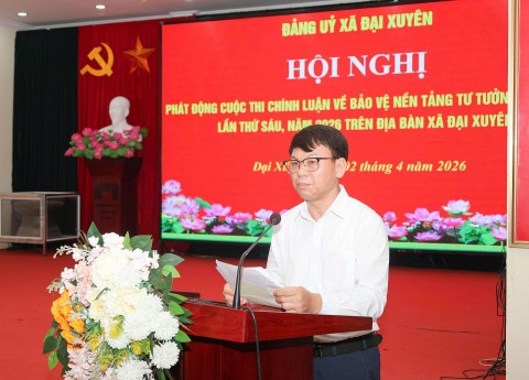 xa dai xuyen ha noi phat dong cuoc thi chinh luan ve bao ve nen tang tu tuong cua dang