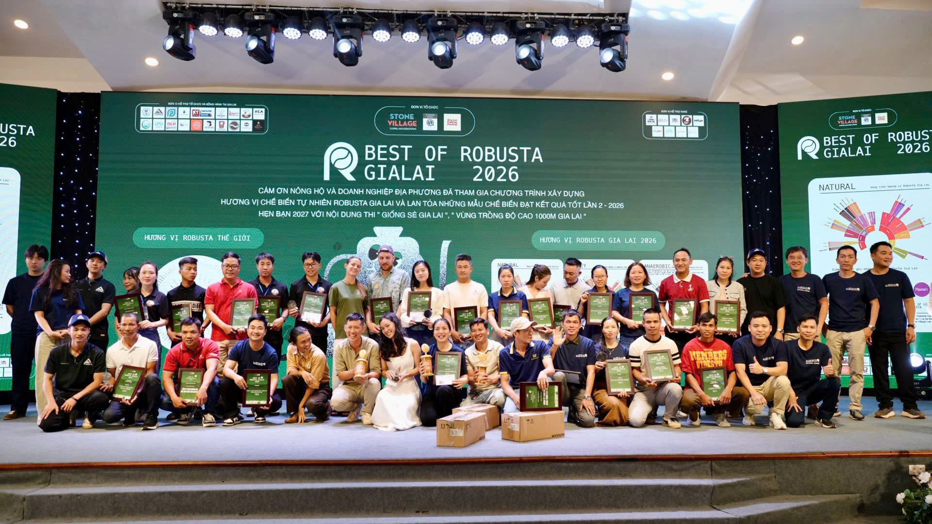 Sự kiện “Best of Robusta Gia Lai 2026”, thu hút đại diện của 48 doanh nghiệp, nông hộ, chuyên gia cà phê và gần 100 khách hàng tham dự.