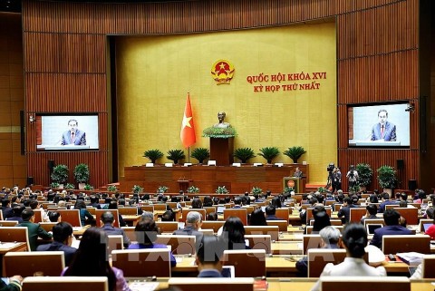 phat bieu cua chu tich quoc hoi tran thanh man khai mac ky hop thu nhat quoc hoi khoa xvi