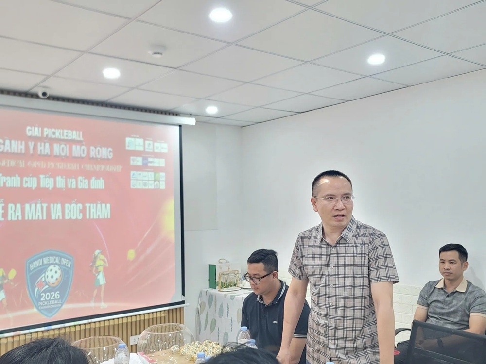 Bốc thăm, chia bảng giải Pickleball ngành Y Hà Nội mở rộng 2026 tranh cúp Tiếp thị và Gia đình Bốc thăm, chia bảng giải Pickleball ngành Y Hà Nội mở rộng 2026 tranh cúp Tiếp thị và Gia đình