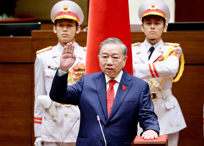 Đồng chí Tổng Bí thư Tô Lâm tuyên thệ nhậm chức Chủ tịch nước