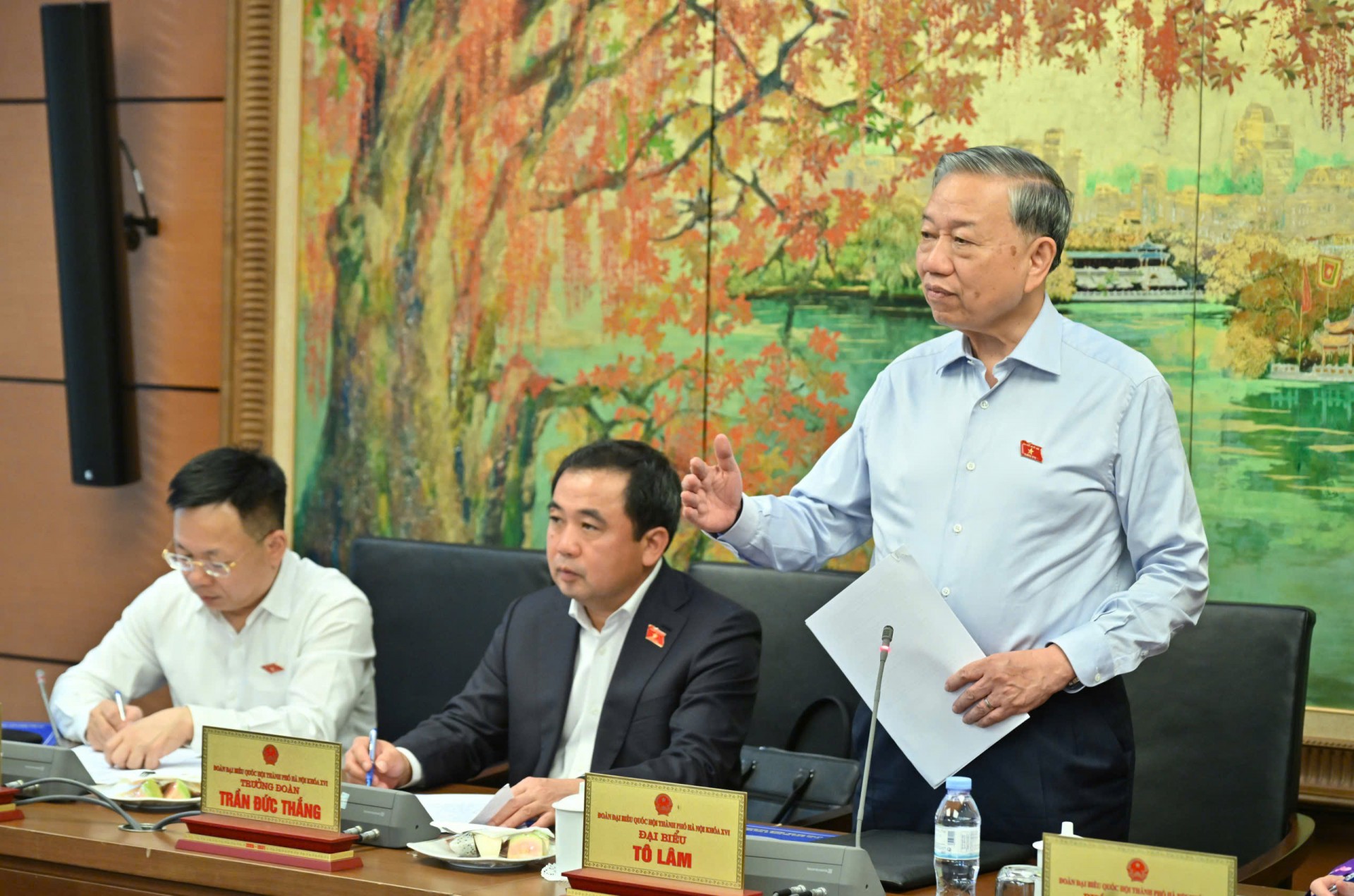 Tổng Bí thư, Chủ tịch nước Tô Lâm phát biểu tại phiên thảo luận tổ chiều 08/4. Ảnh: Quang Khánh Tổng Bí thư, Chủ tịch nước Tô Lâm phát biểu tại phiên thảo luận tổ chiều 08/4. Ảnh: Quang Khánh