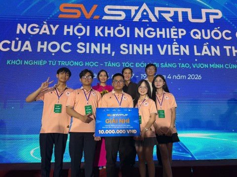 hoc sinh gia lai dat giai nhi cuoc thi hoc sinh sinh vien voi y tuong khoi nghiep lan thu viii