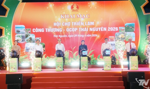 hoi cho cong thuong ocop thai nguyen 2026 tang cuong lien ket day manh tieu thu san pham