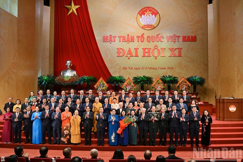 Ảnh: Bế mạc Đại hội đại biểu toàn quốc Mặt trận Tổ quốc Việt Nam lần thứ XI