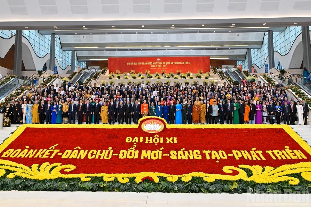 Ảnh: Bế mạc Đại hội đại biểu toàn quốc Mặt trận Tổ quốc Việt Nam lần thứ XI