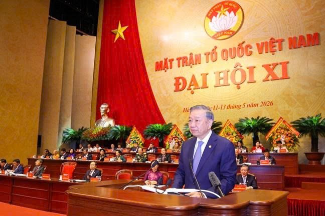 Tổng Bí thư, Chủ tịch nước Tô Lâm phát biểu chỉ đạo tại Đại hội