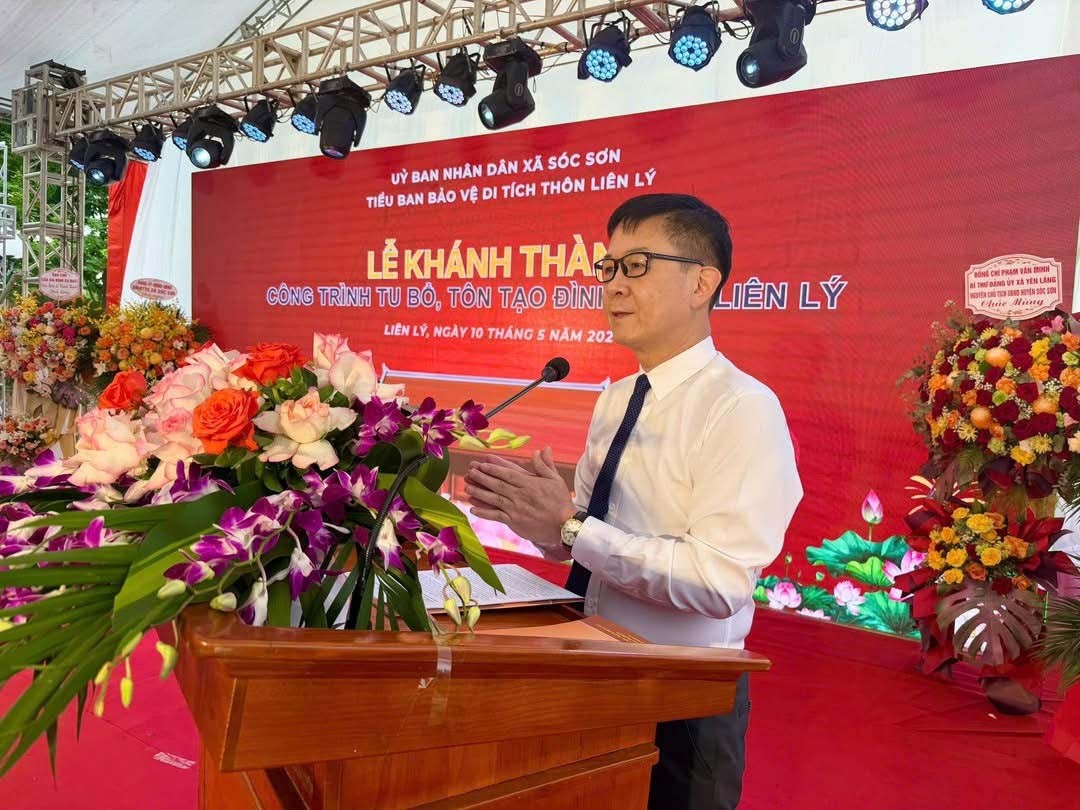 Ông Lê Xuân Dũng phát biểu tại buổi lễ
