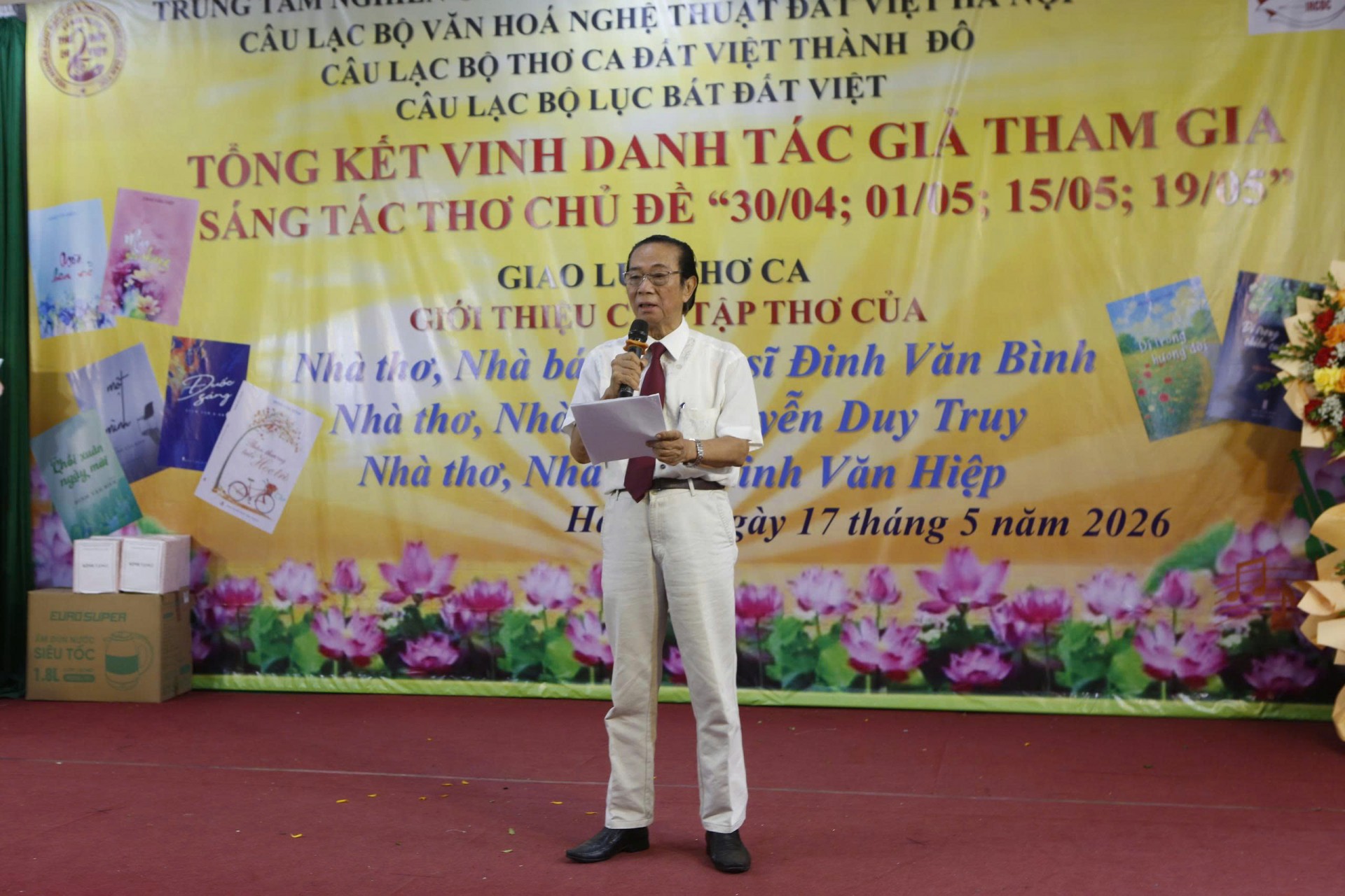 Tổng kết sáng tác thơ và giới thiệu các tập thơ của Đinh Văn Bình, Đinh Văn Hiệp, Nguyễn Duy Truy