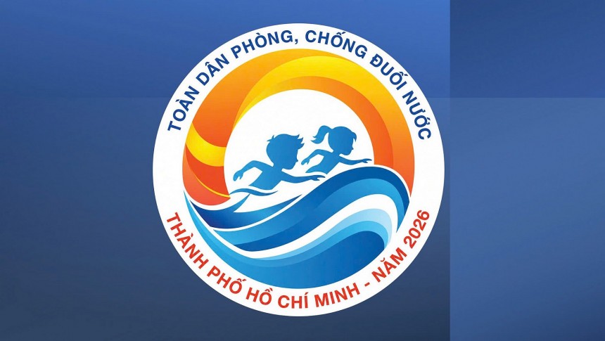 Logo Chương trình phát động toàn dân tập luyện môn bơi, phòng, chống đuối nước vào ngày 23/5