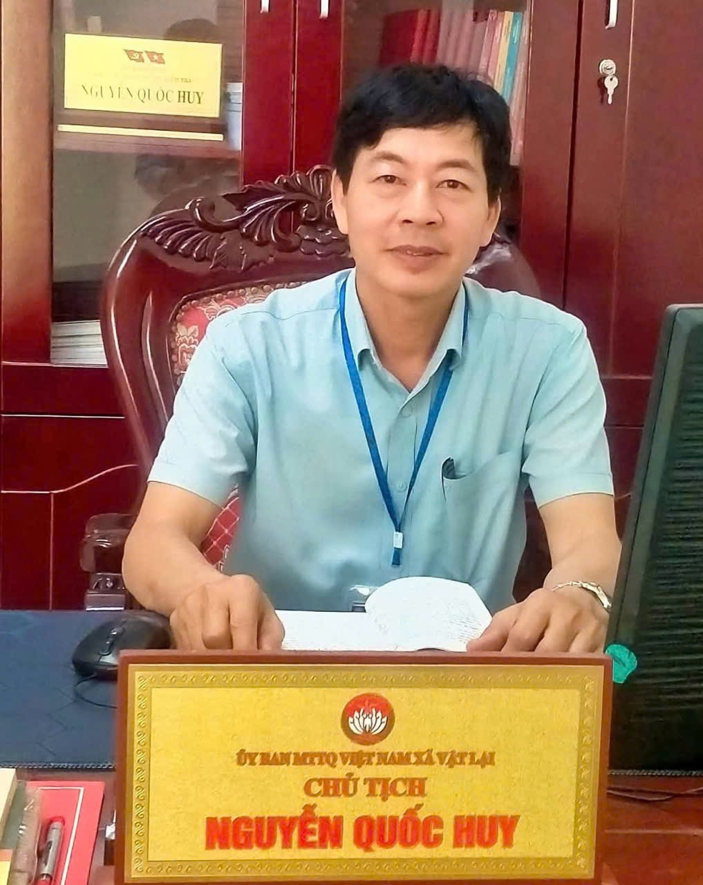Ông Nguyễn Quốc Huy, Chủ tịch Ủy ban MTTQ Việt Nam xã Vật Lại, Hà Nội.