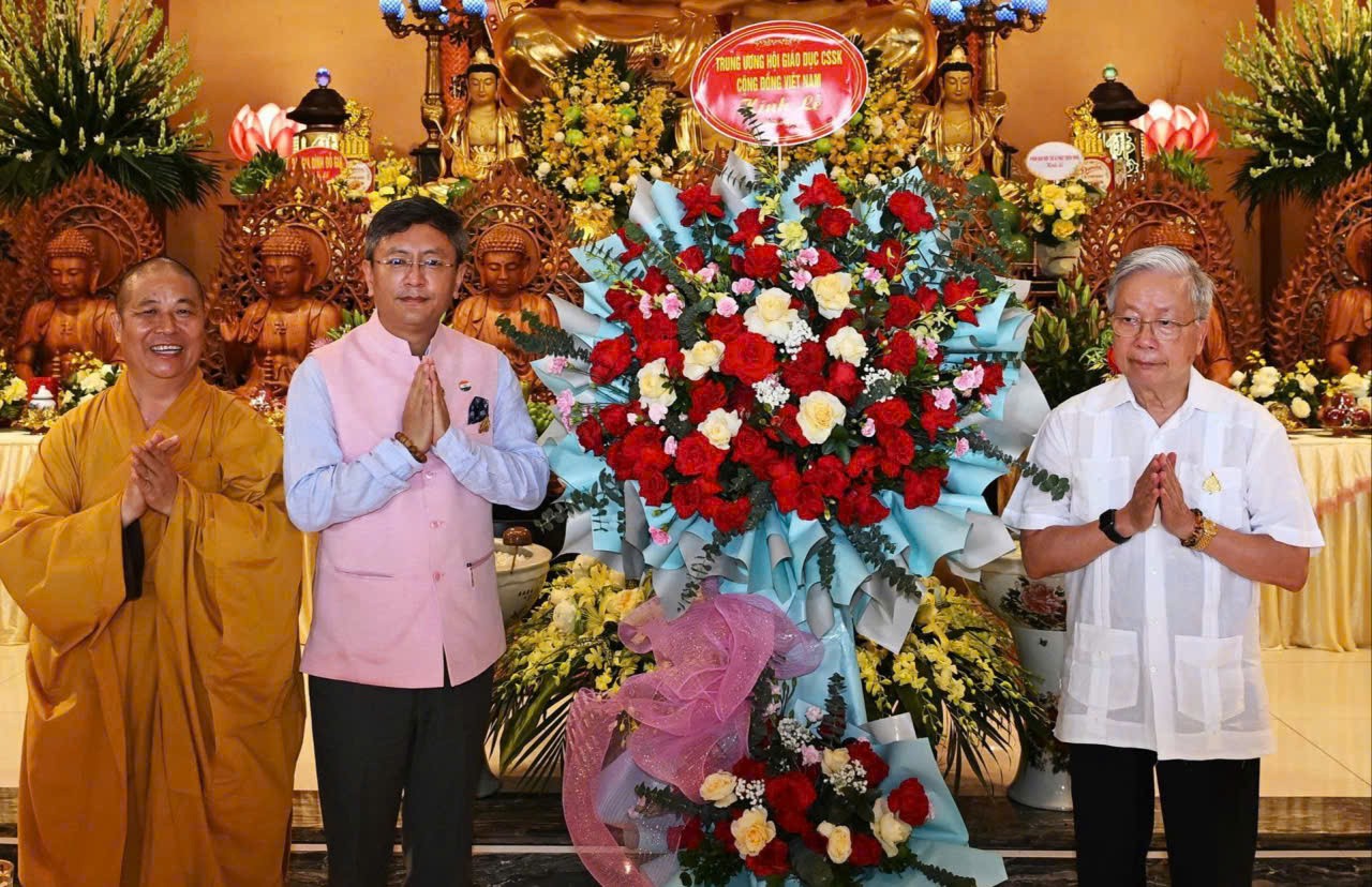 Hà Nội: Hội Hữu nghị Việt Nam – Ấn Độ tham gia tổ chức Đại Lễ Phật Đản PL.2570 – DL.2026 tại chùa Yên Phú.