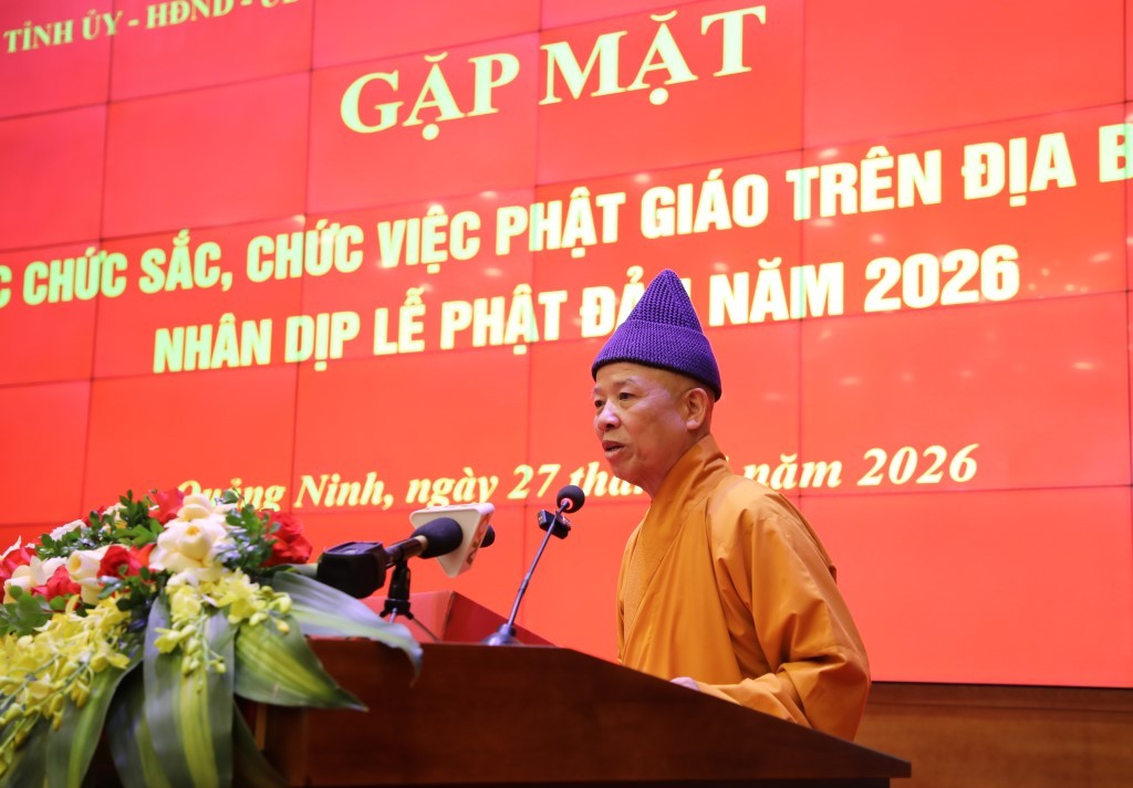 Quảng Ninh gặp mặt chức sắc, chức việc Phật giáo nhân dịp Đại lễ Phật đản 2026