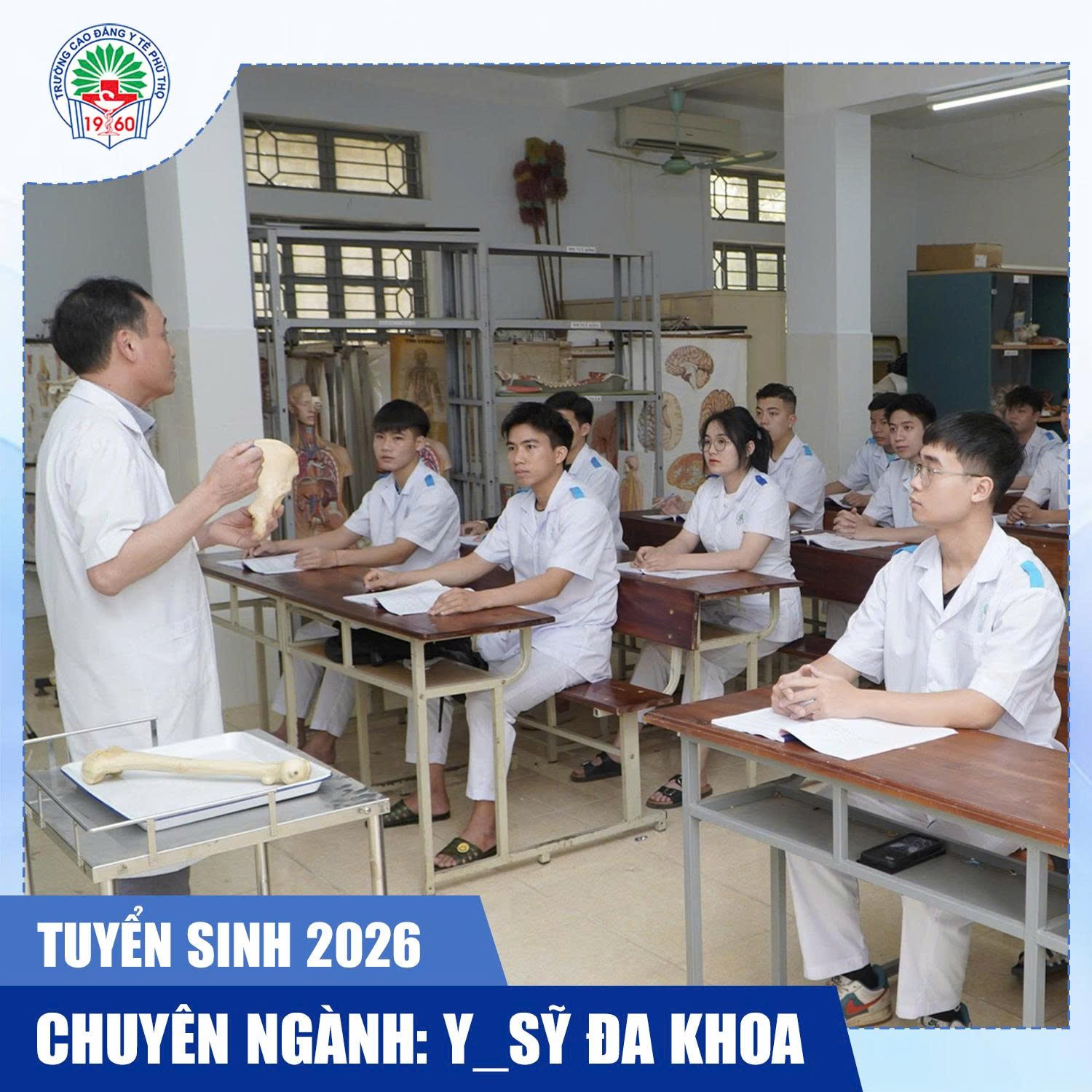 Trường Cao đẳng Y tế Phú Thọ (tỉnh Phú Thọ): Thông báo Tuyển sinh Cao đẳng năm 2026.