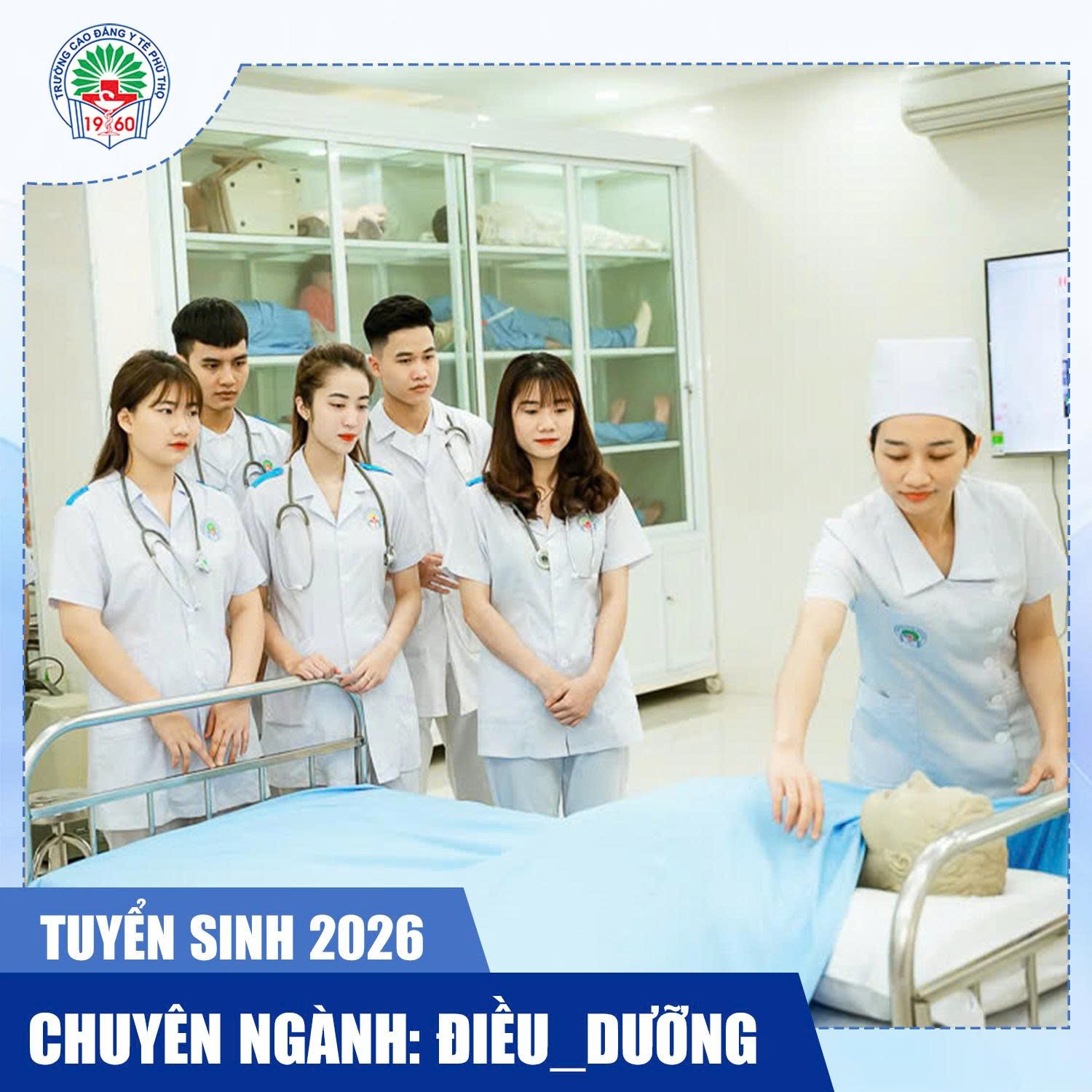 Trường Cao đẳng Y tế Phú Thọ (tỉnh Phú Thọ): Thông báo Tuyển sinh Cao đẳng năm 2026.