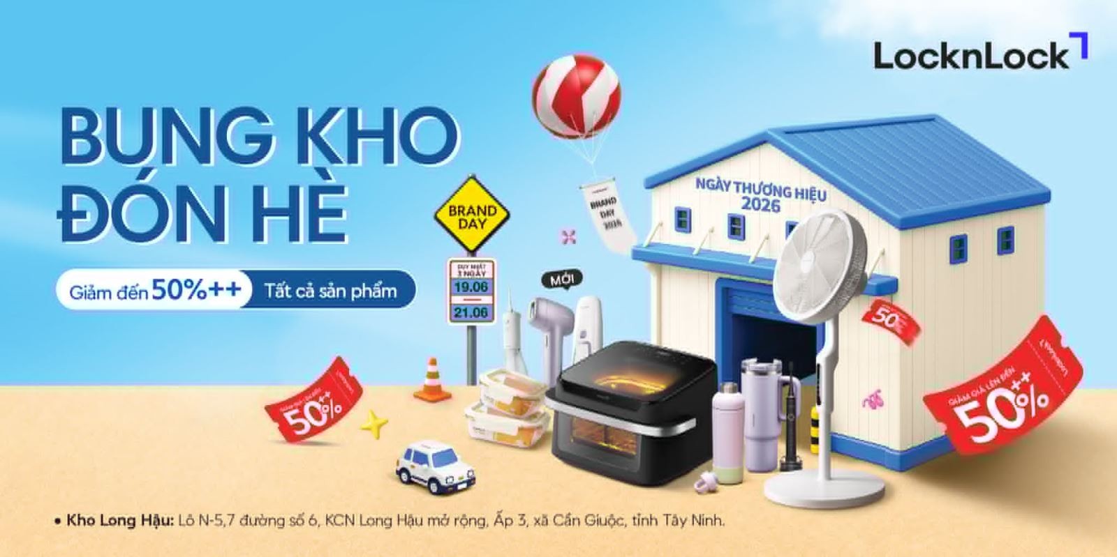 Tại LocknLock Brand Day 2026, nhiều dòng sản phẩm được người tiêu dùng quan tâm sẽ đồng loạt áp dụng mức giảm giá sâu. Tại LocknLock Brand Day 2026, nhiều dòng sản phẩm được người tiêu dùng quan tâm sẽ đồng loạt áp dụng mức giảm giá sâu.