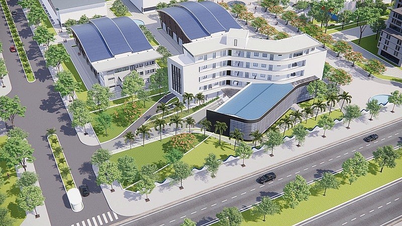 Phối cảnh công trình Trung tâm Huấn luyện và Thi đấu Thể thao