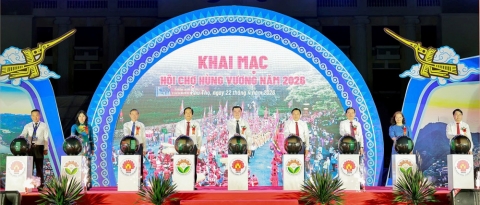 250 gian hàng được hỗ trợ từ Chương trình khuyến công quốc gia tại Hội chợ Hùng Vương 2026