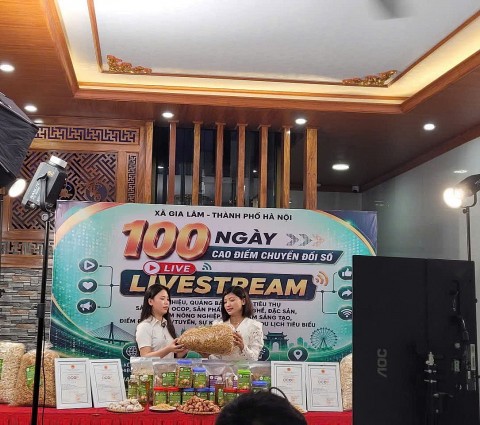 xa gia lam day manh quang ba san pham ocop lang nghe tren nen tang so