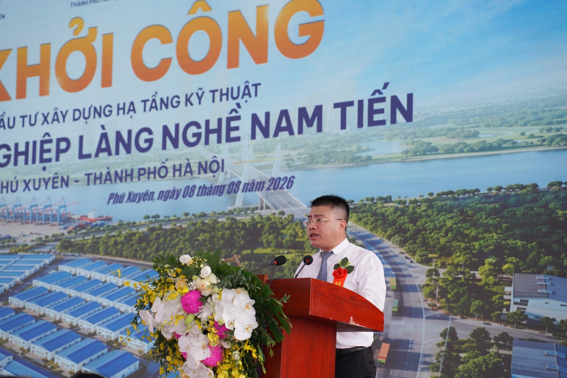 Xã Phú Xuyên (Hà Nội): Khởi công xây dựng hạ tầng kỹ thuật Cụm công nghiệp làng nghề Nam Tiến