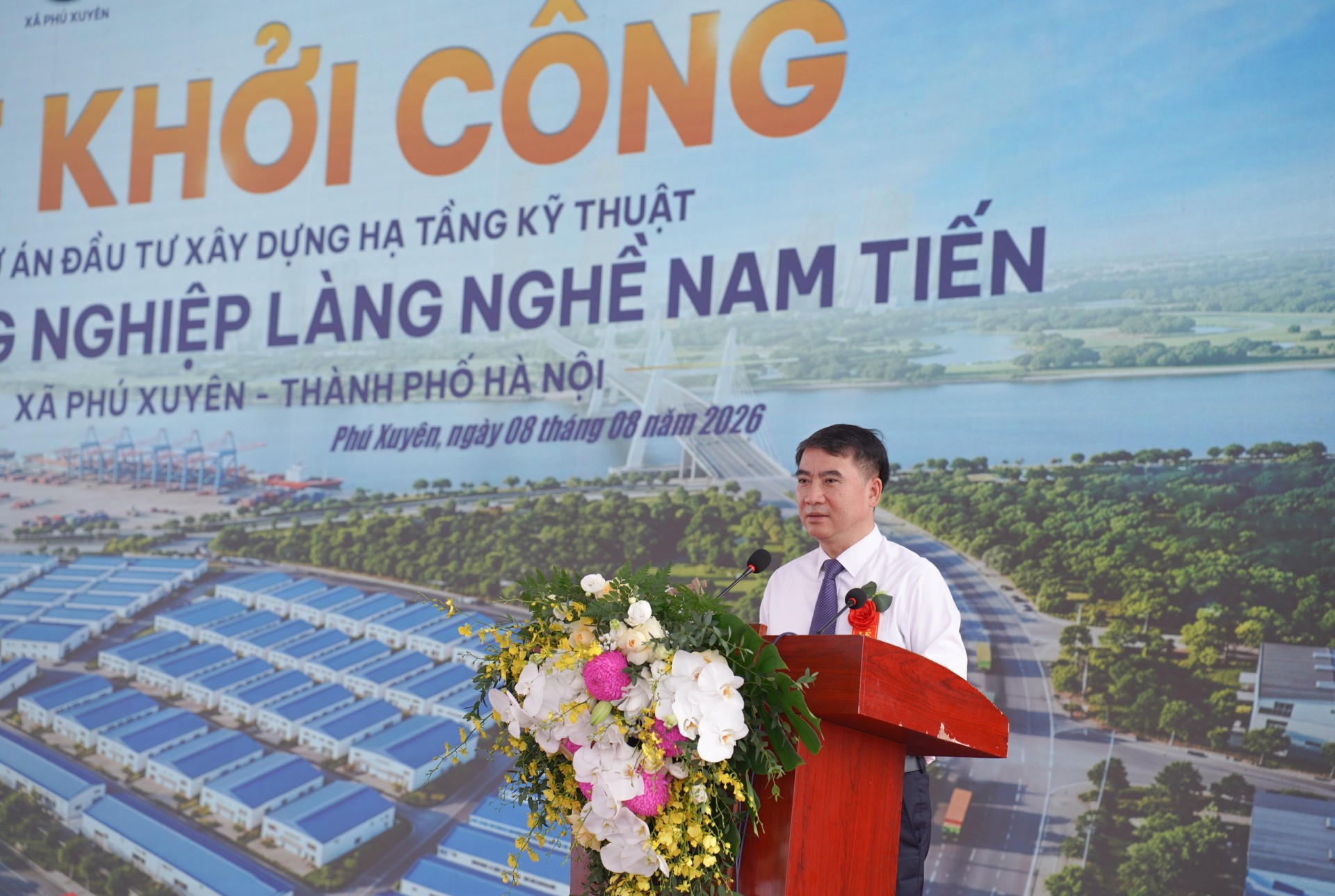 Xã Phú Xuyên (Hà Nội): Khởi công xây dựng hạ tầng kỹ thuật Cụm công nghiệp làng nghề Nam Tiến
