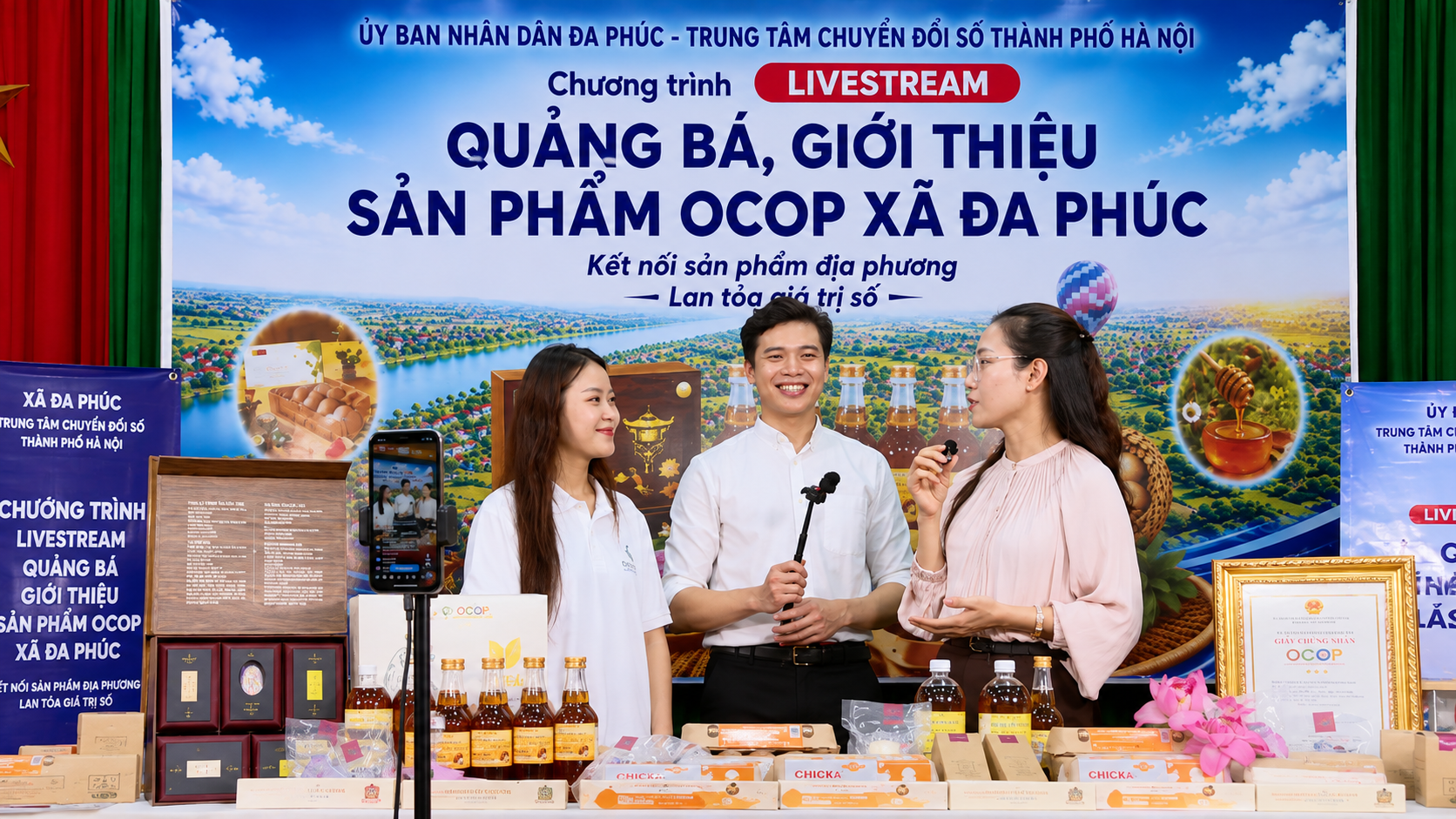OCOP Hà Nội mở rộng thị trường từ những “gian hàng số” OCOP Hà Nội mở rộng thị trường từ những “gian hàng số”