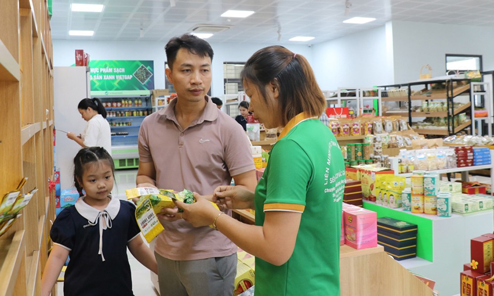 Nhiều sản phẩm OCOP, sản phẩm đặc trưng của tỉnh được bày bán tại Trung tâm Hỗ trợ phát triển hợp tác xã (Liên minh Hợp tác xã tỉnh Bắc Ninh). Nhiều sản phẩm OCOP, sản phẩm đặc trưng của tỉnh được bày bán tại Trung tâm Hỗ trợ phát triển hợp tác xã (Liên minh Hợp tác xã tỉnh Bắc Ninh).
