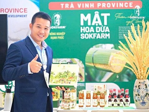 mat hoa dua tra vinh nang tam vi ngot ban dia