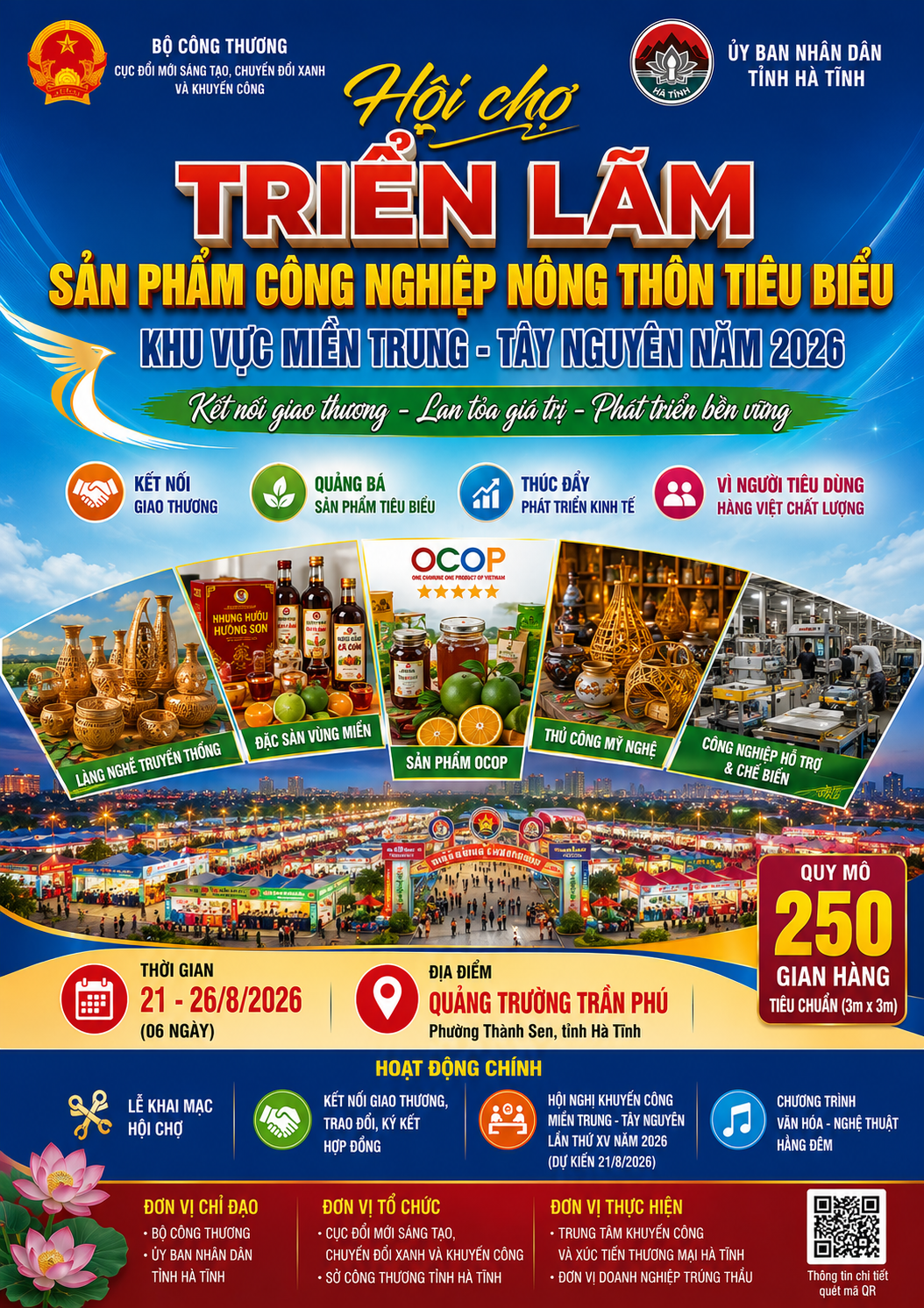 Hội chợ sản phẩm công nghiệp nông thôn tiêu biểu miền Trung - Tây Nguyên 2026 Hội chợ sản phẩm công nghiệp nông thôn tiêu biểu miền Trung - Tây Nguyên 2026