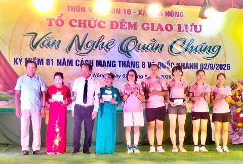 xa tam nong phu tho thon 9 va thon 10 soi noi cac hoat dong van hoa the thao chao mung 81 nam quoc khanh 29