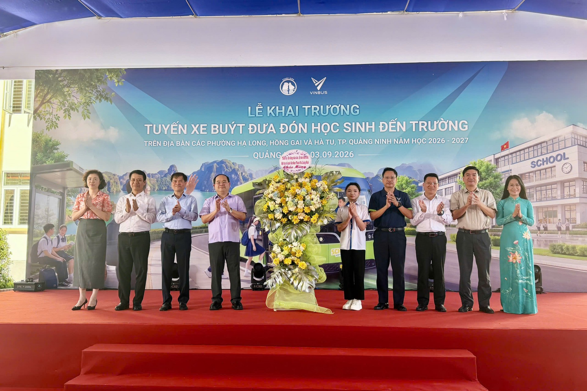 Quảng Ninh triển khai xe bus điện miễn phí đưa đón học sinh Quảng Ninh triển khai xe bus điện miễn phí đưa đón học sinh
