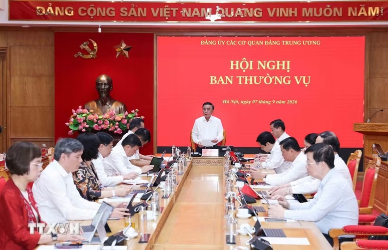 Thường trực Ban Bí thư chủ trì Hội nghị Ban Thường vụ Đảng ủy các cơ quan Đảng Trung ương